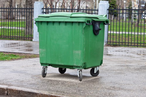 Commercial waste collection vehicle in Milton Keynes