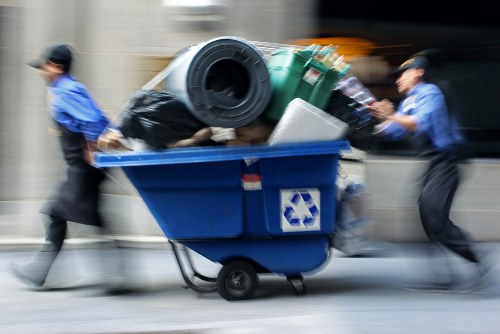 Person using a screen reader to access commercial waste service information
